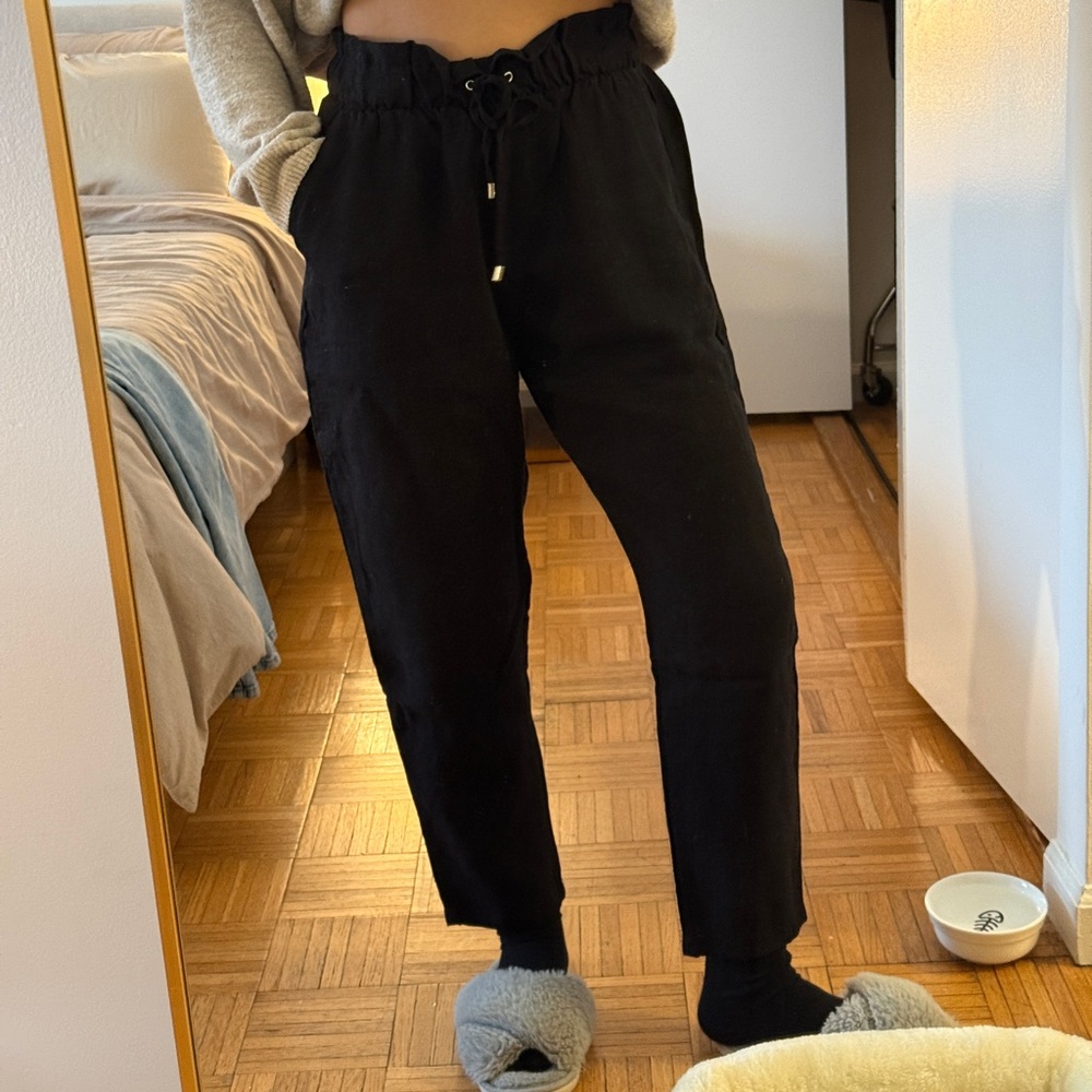 Black Drawstring Pants
